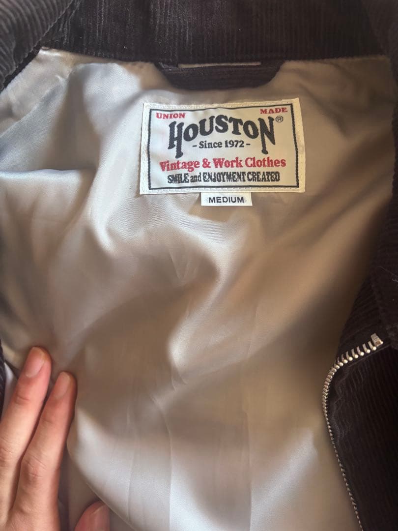 【極美品】HOUSTON ヒューストン コーデュロイ スイングトップ 虎刺繍 M