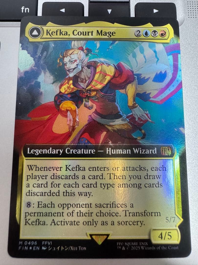 MTG 人造魔導士、ケフカ FOIL 英語 拡張アート