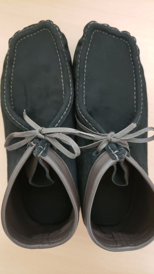 AURALEE SUEDE MOCCASIN SHORT BOOTS 黒9 美品