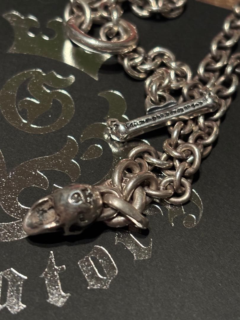 アクセサリー gaboratory quarter scull necklace