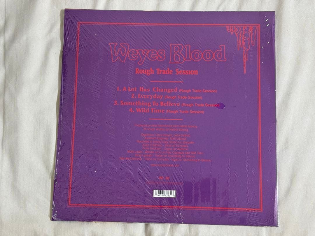 Weyes Blood　ジャケット直筆サイン入りカラーレコード