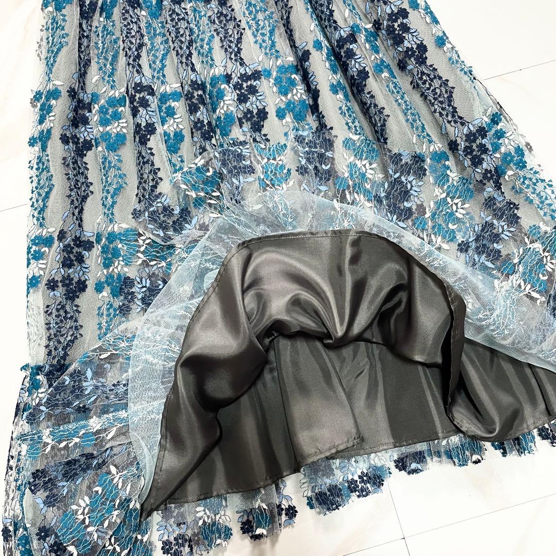 TOCCA トッカ フローラル レース ドレス フレアスリーブ チュール 2