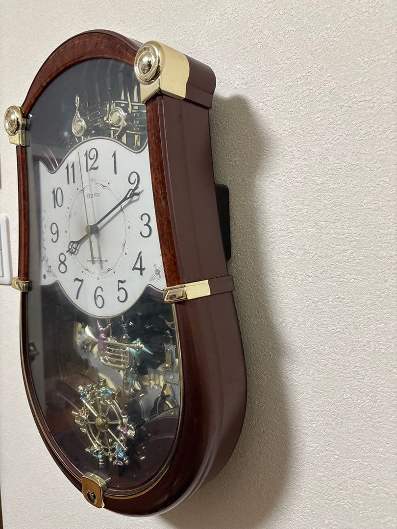 CITIZEN シチズン からくり電波時計 メロディ時計 4MN401