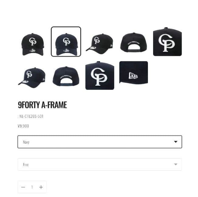 COOTIE　NEWERA　9FORTY A-Frame　NAVY