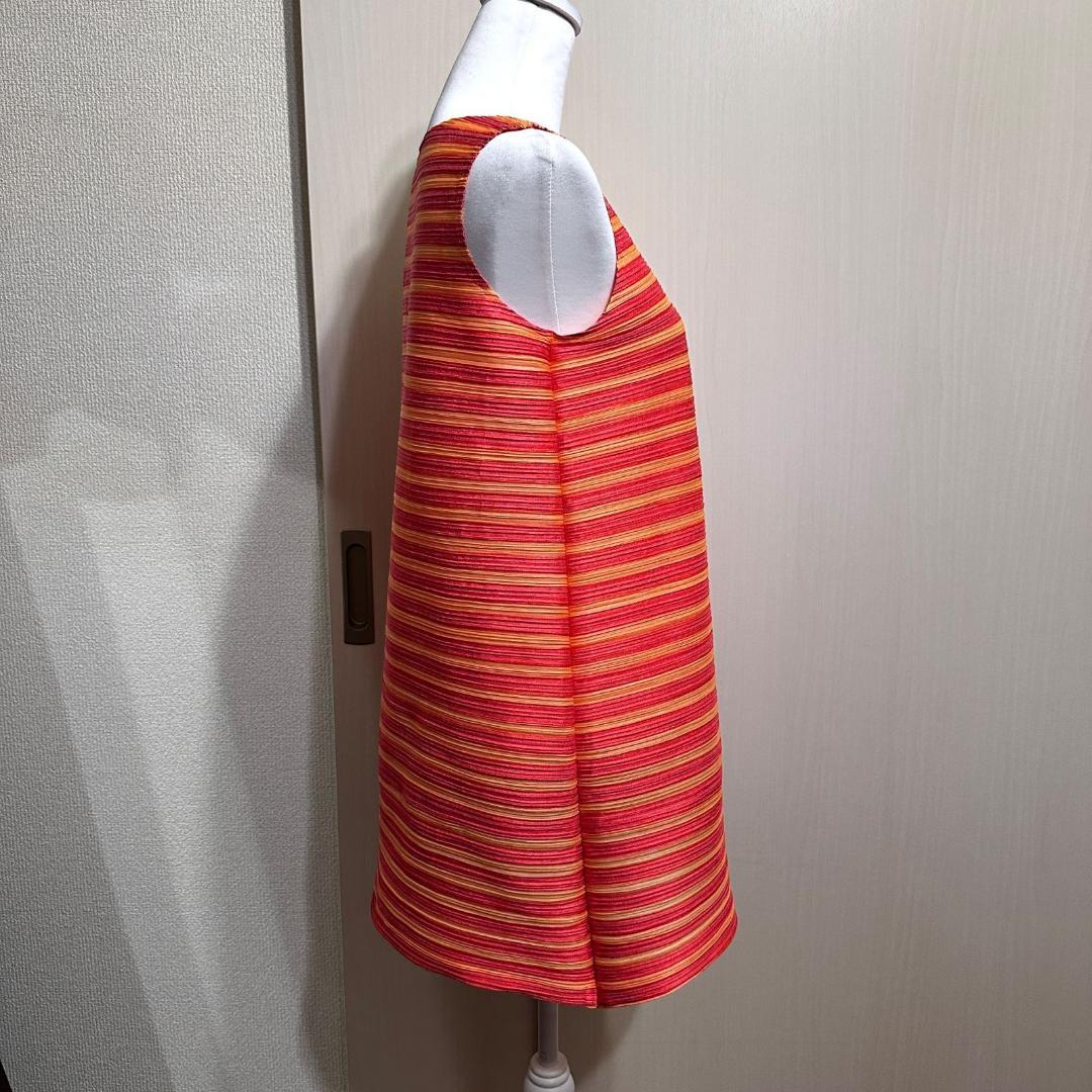 PLEATS PLEASE　ワンピース　ボーダー　サイズ3　HR0595