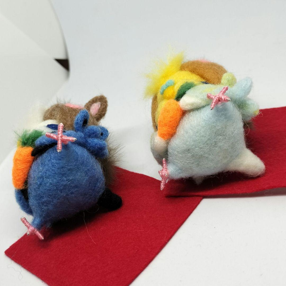 【aitouu】羊毛フェルト インコちゃんのお正月飾り オーダーページ