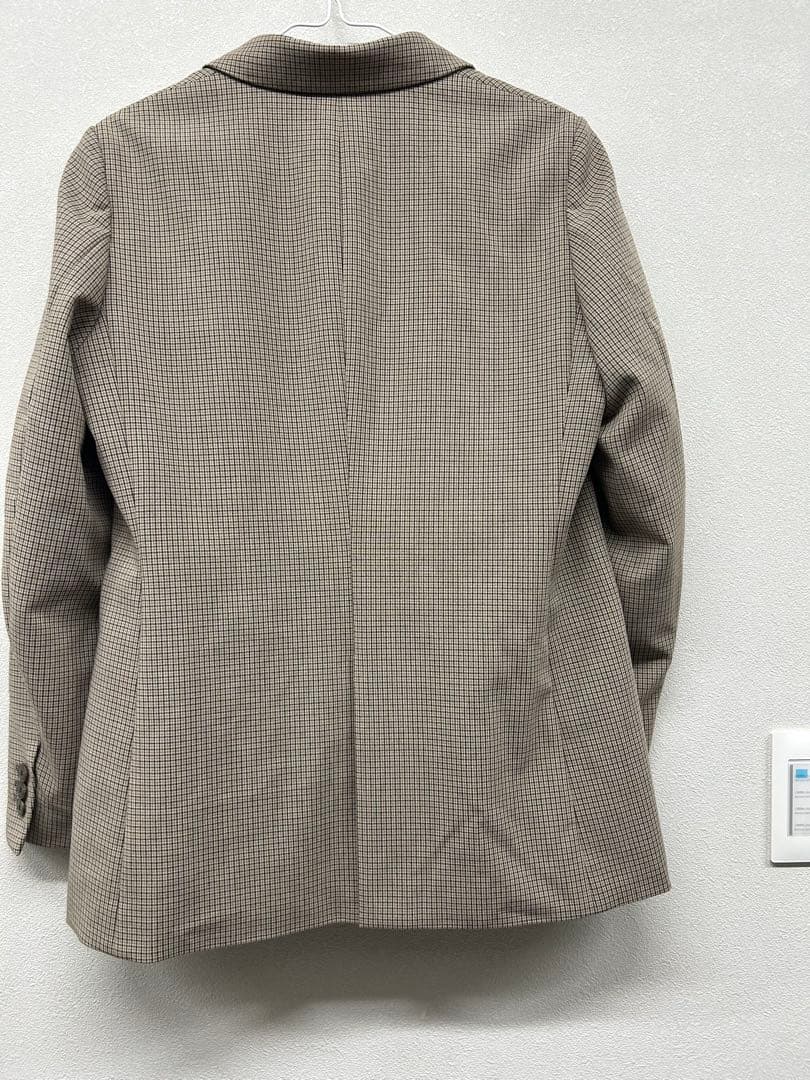 今季　美品！UNIQLO ダブルジャケット　チェック　L