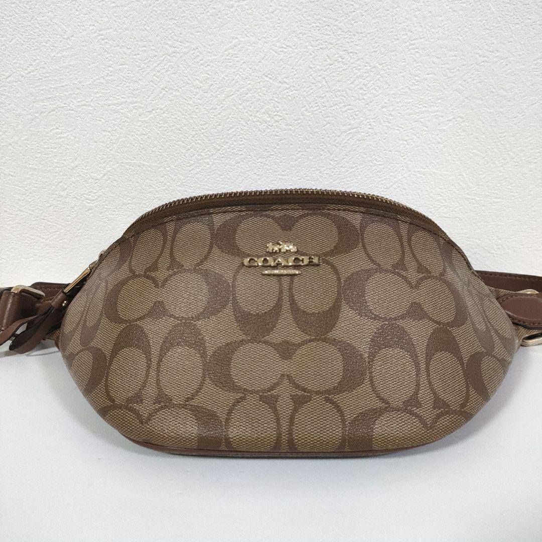 【美品】COACH コーチ ボディバッグ シグネチャー クロスボディ 48740