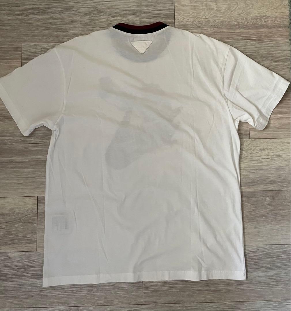PRADA プラダ グラフィックTシャツ ホワイト L
