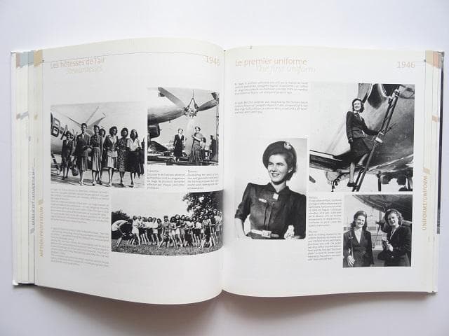 洋書◆エールフランス航空写真集 本 飛行機 CA 制服 機内 ポスター