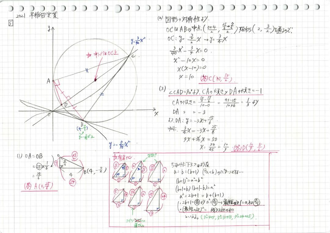 限定セール 塾講師オリジナル数学解説 高校入試 過去問 灘 筑駒 開成 早慶 等