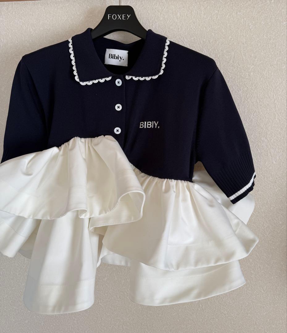 Bibiy トップス　ペプラムトップス　ポロシャツ　popup限定　正規品