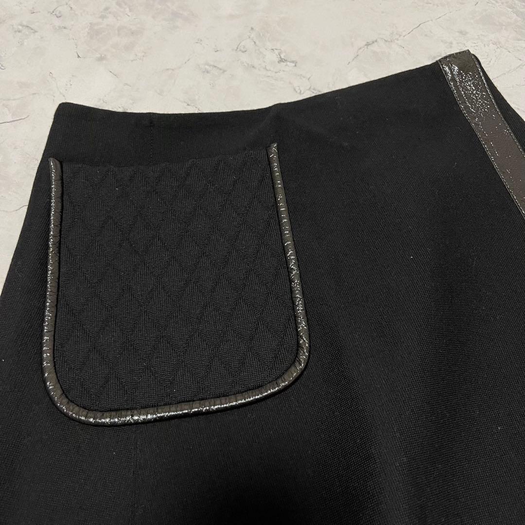 美品 Salvatore Ferragamo スカート M ブラック　ロング丈