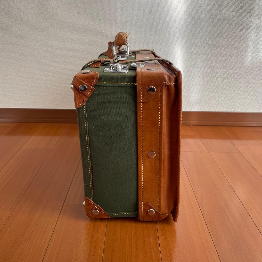 レザー キャンバス トランクケース バッグ 鞄 レトロ 古道具 ヴィンテージ調