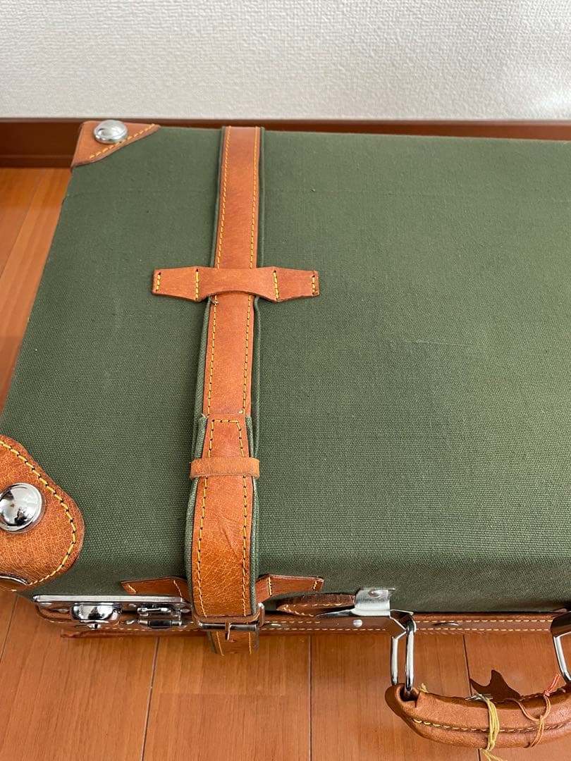 レザー キャンバス トランクケース バッグ 鞄 レトロ 古道具 ヴィンテージ調
