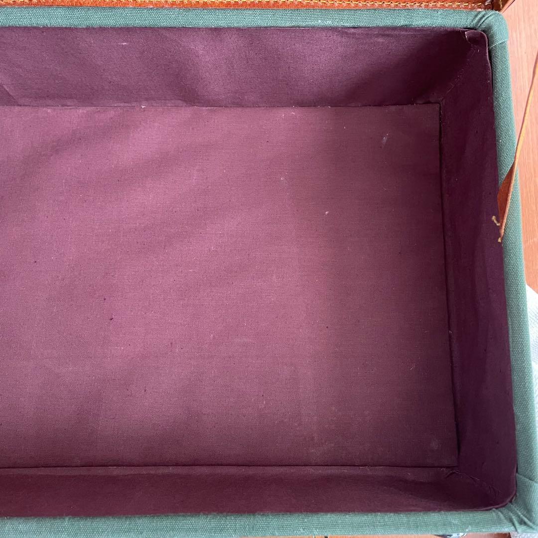 レザー キャンバス トランクケース バッグ 鞄 レトロ 古道具 ヴィンテージ調