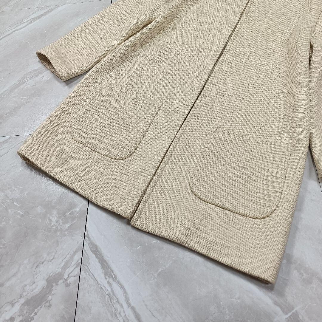 【美品】セオリーリュクス スプリングコート 38 M ベージュ ロングコート