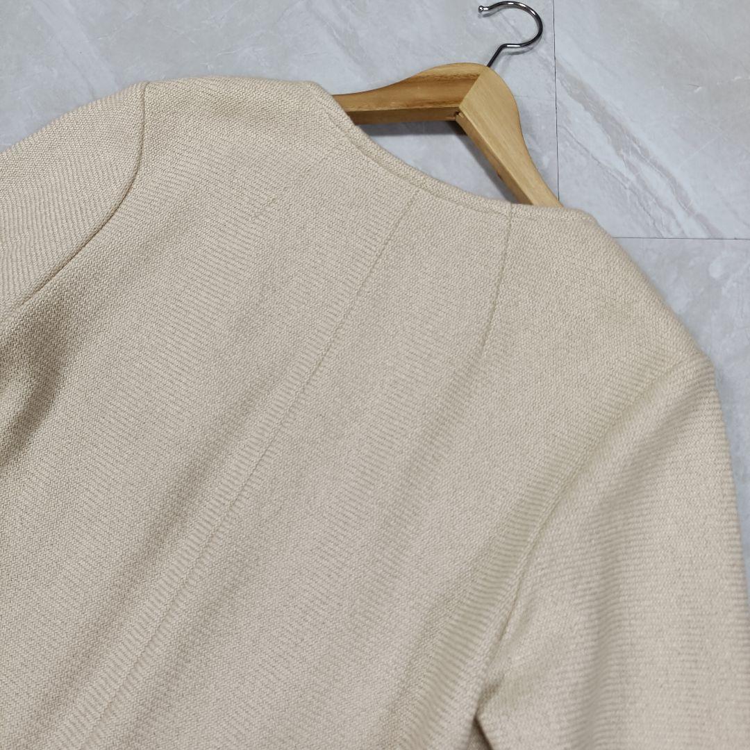 【美品】セオリーリュクス スプリングコート 38 M ベージュ ロングコート
