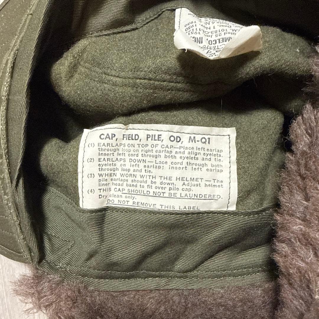 us.army 50s フライトキャップ pile M-Q1