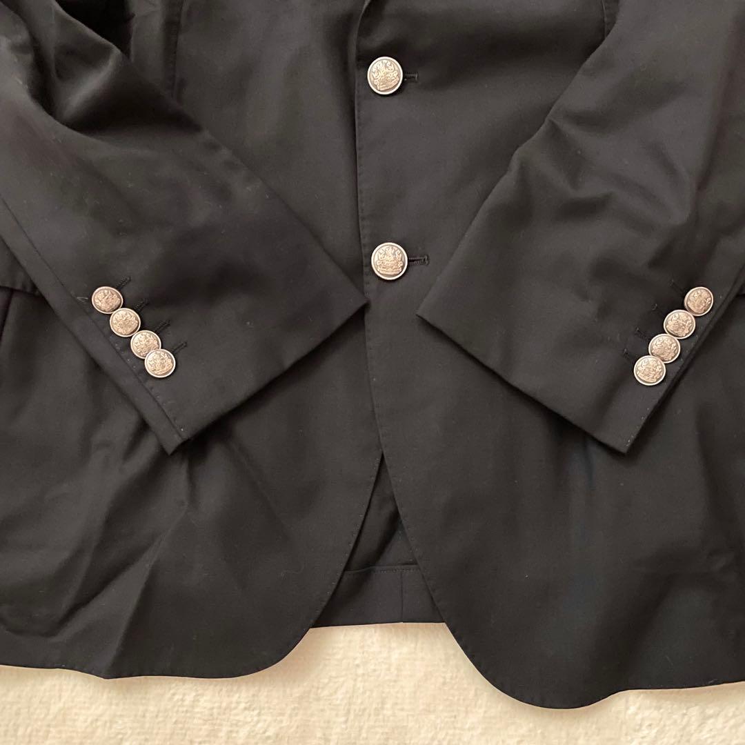 美品 Aquascutum London 紺ブレザー メタルボタン 銀ボタン