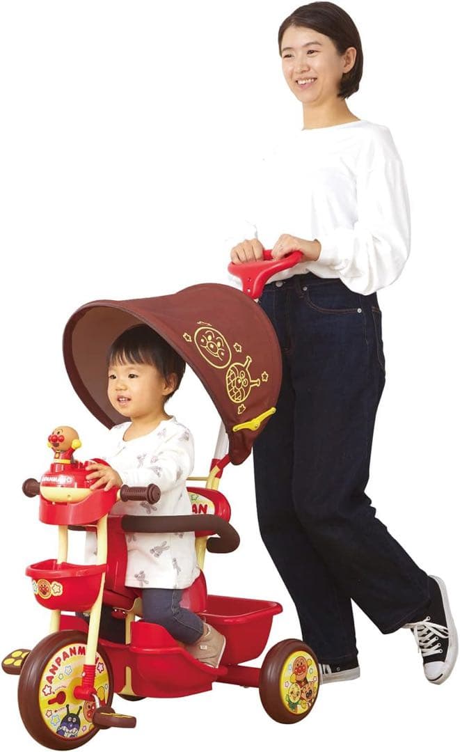 【美品】✨ジョイパレット✨おでかけ三輪車アンパンマンSP ブザー付き