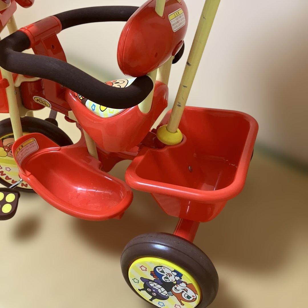 【美品】✨ジョイパレット✨おでかけ三輪車アンパンマンSP ブザー付き