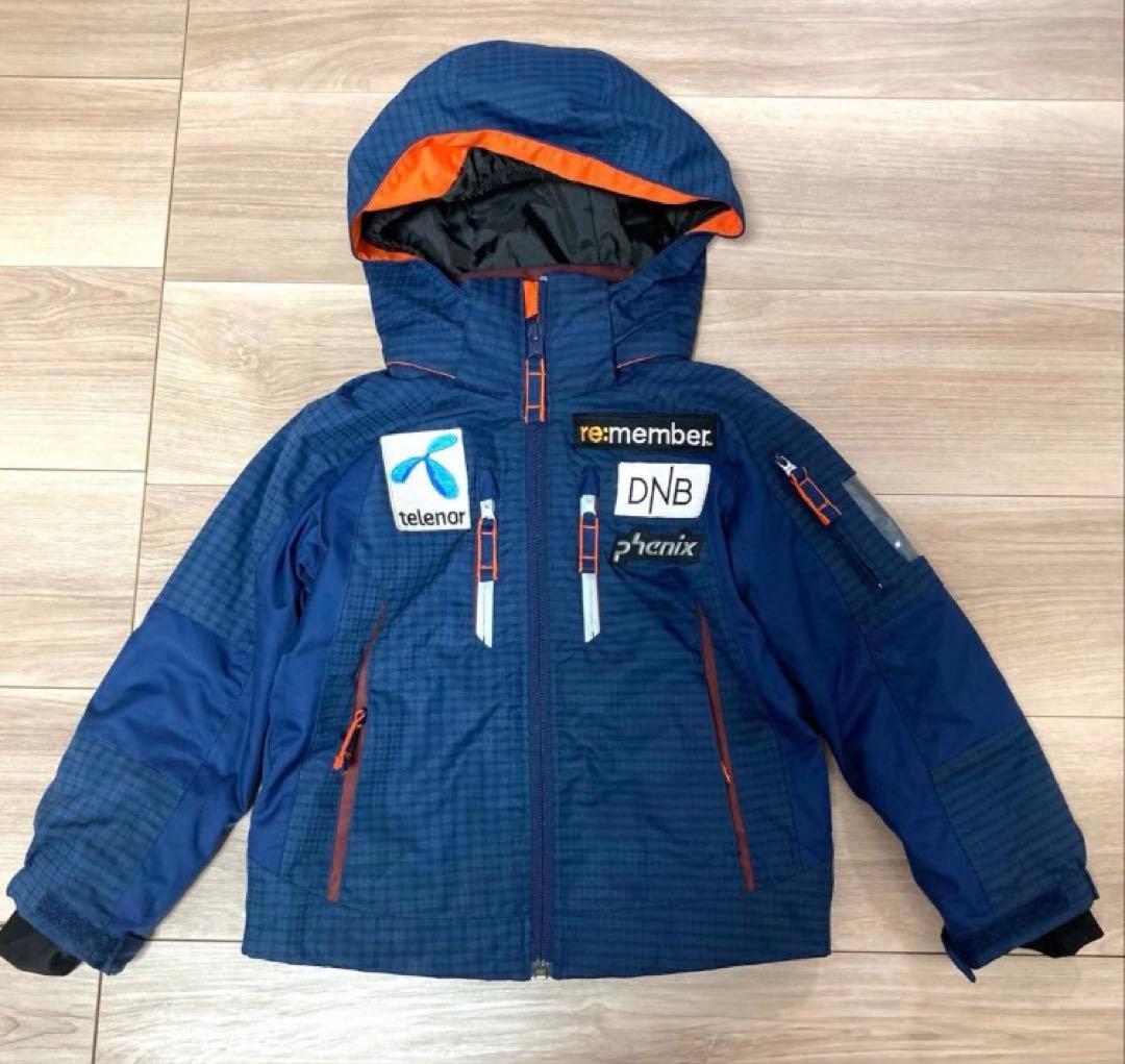 ２回着　フェニックス スキーウエア　ノルウェーモデル　キッズ　上下　100
