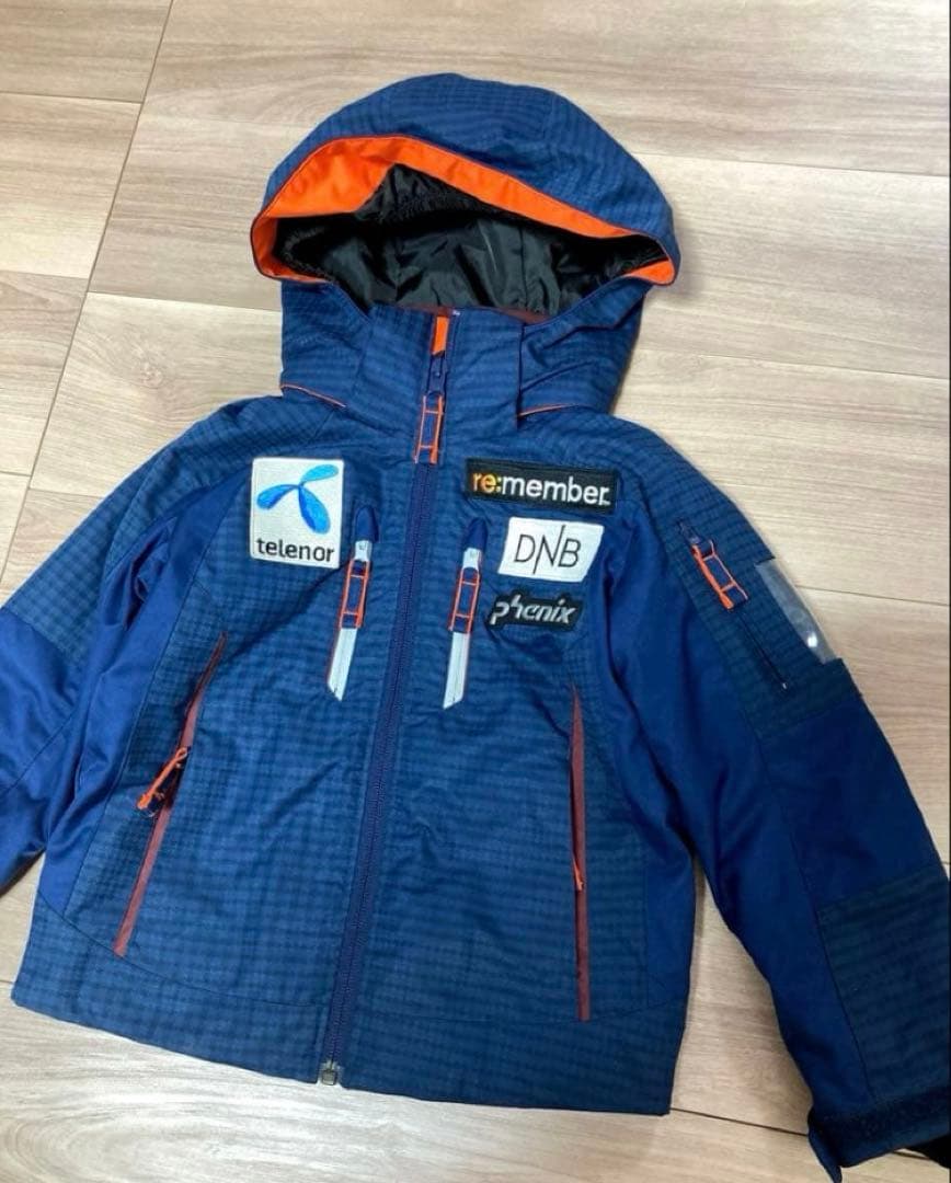 ２回着　フェニックス スキーウエア　ノルウェーモデル　キッズ　上下　100