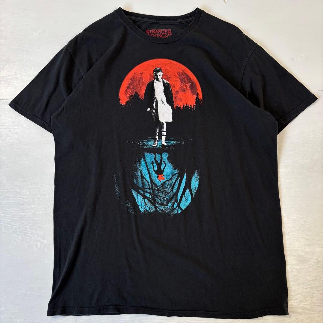 ストレンジャーシングス　Tシャツ　Lサイズ シーズン1 ブラック 古着