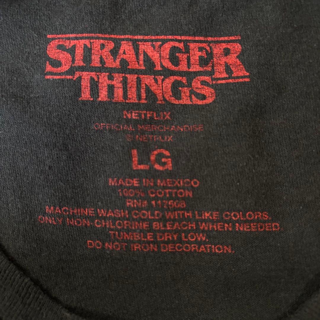 ストレンジャーシングス　Tシャツ　Lサイズ シーズン1 ブラック 古着