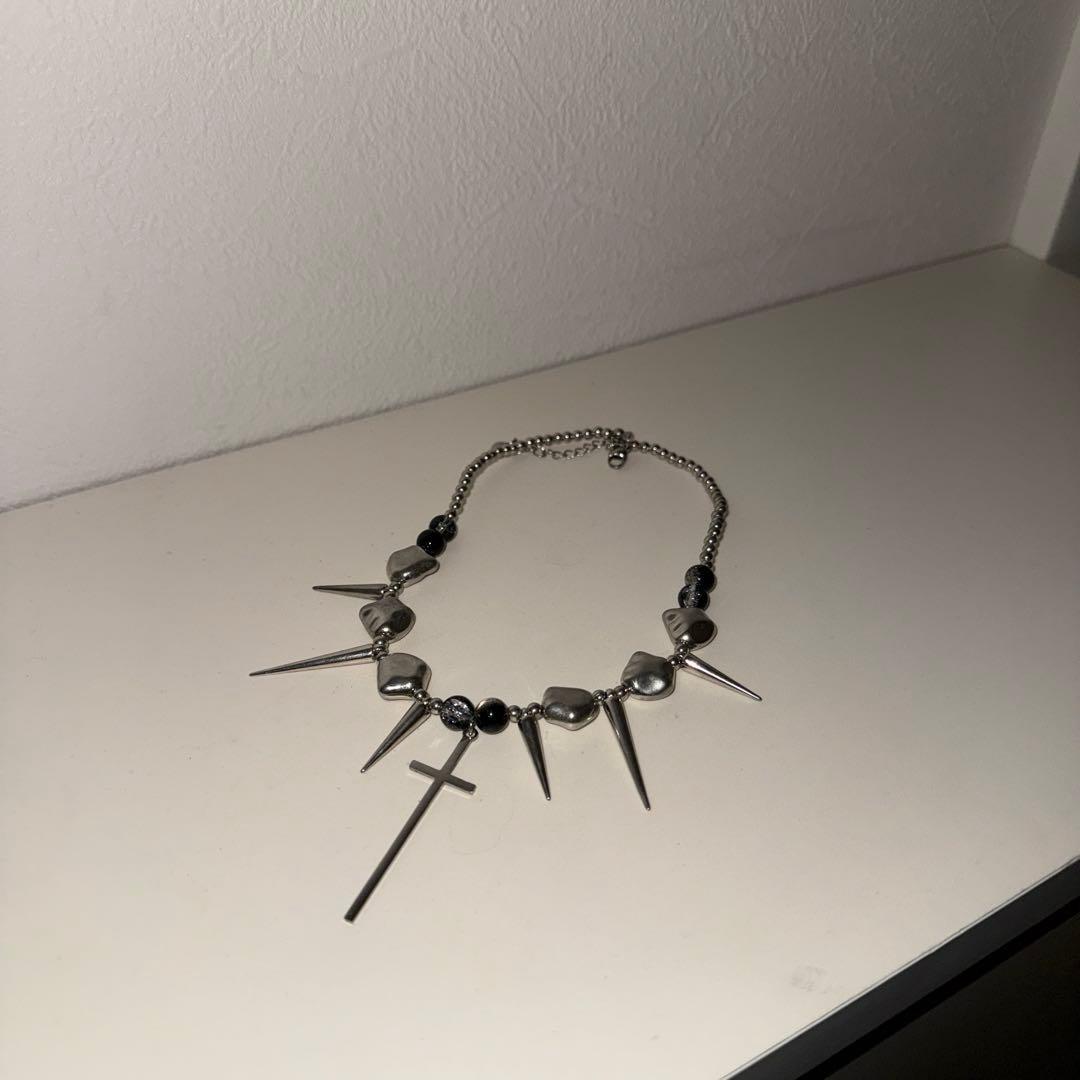 アクセサリー cross necklace punk Gothic y2k opium