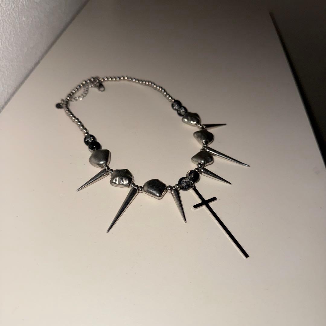 アクセサリー cross necklace punk Gothic y2k opium