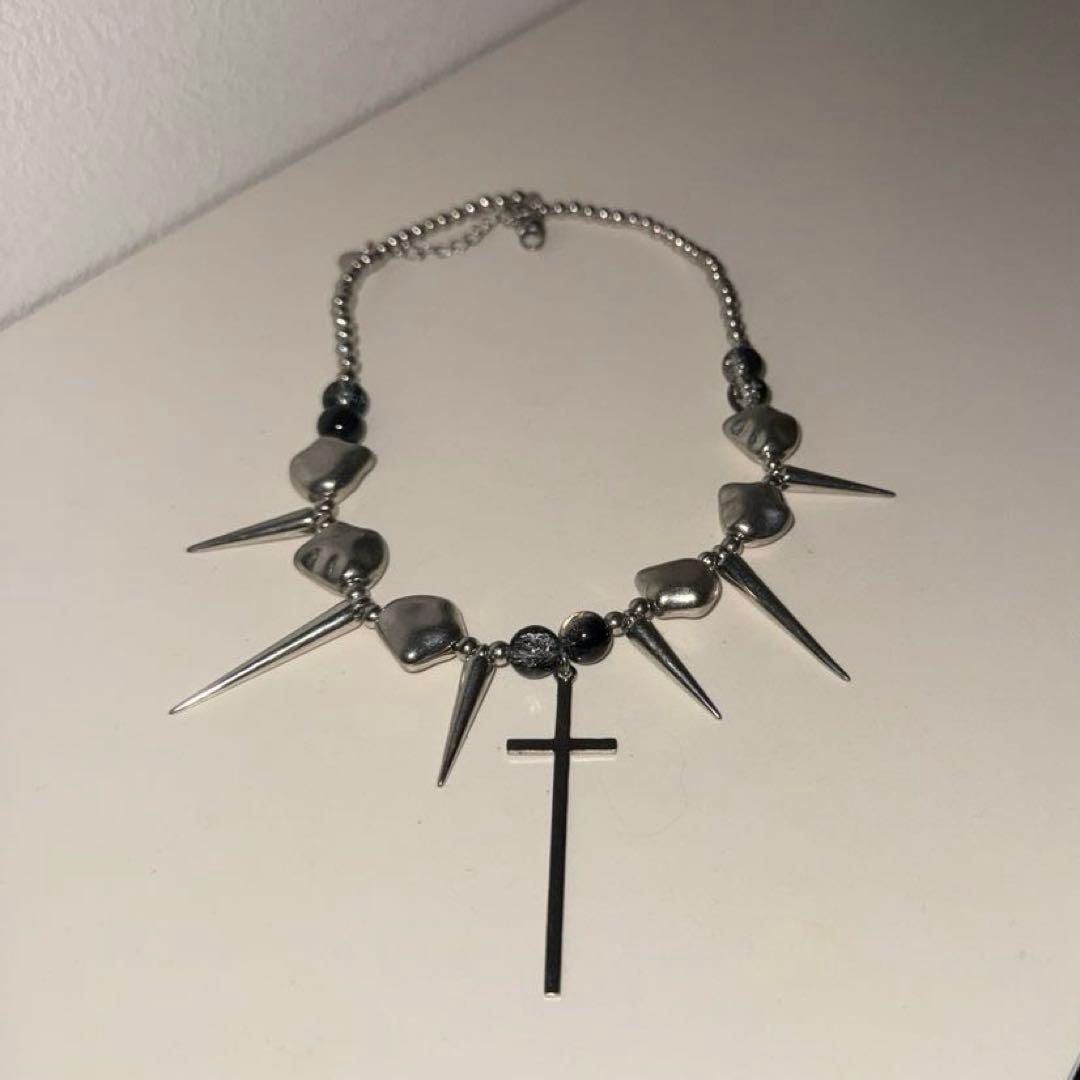 アクセサリー cross necklace punk Gothic y2k opium