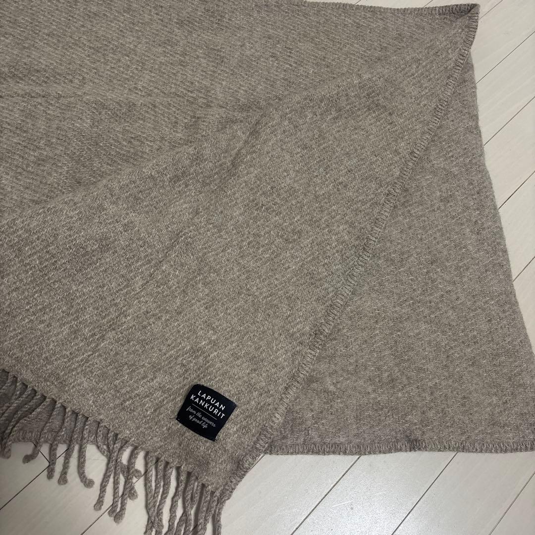 plage購入 ベージュ ポケット付き ストール