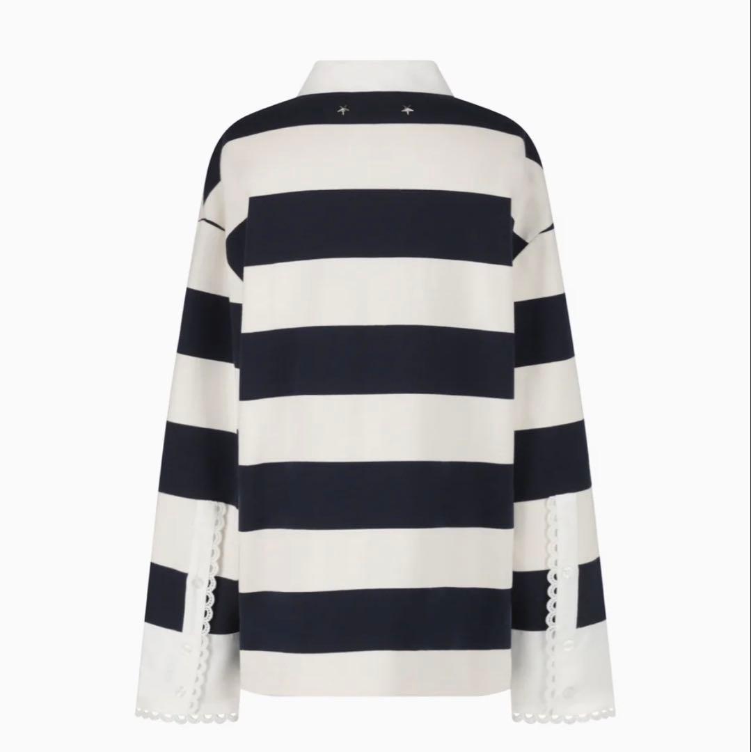【Bibiy】FRANCINE RUGBY TOP ネイビー