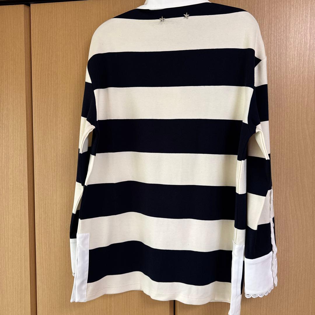 【Bibiy】FRANCINE RUGBY TOP ネイビー