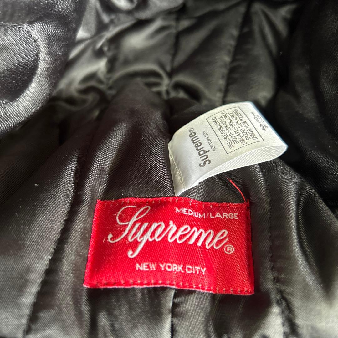 Supreme フライトキャップ グレーと青のファー