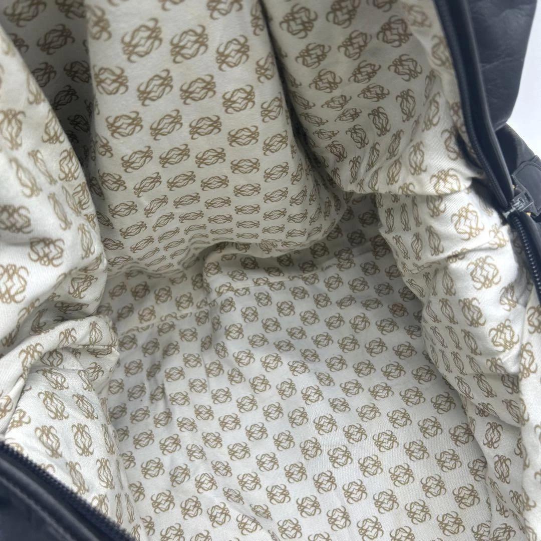 LOEWE 黒 レザー ボストンバッグ　レア