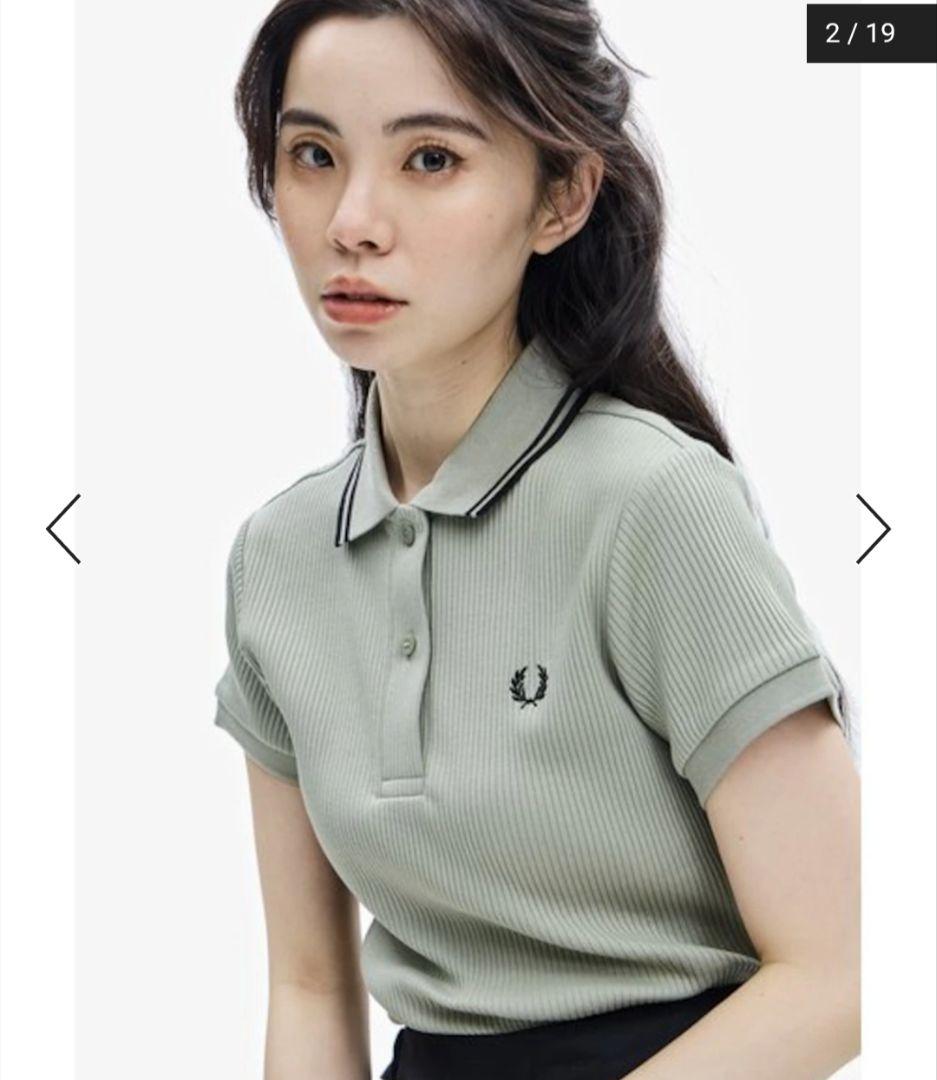 トップス Ribbed Polo Shirt - G5138 FRED PERRY