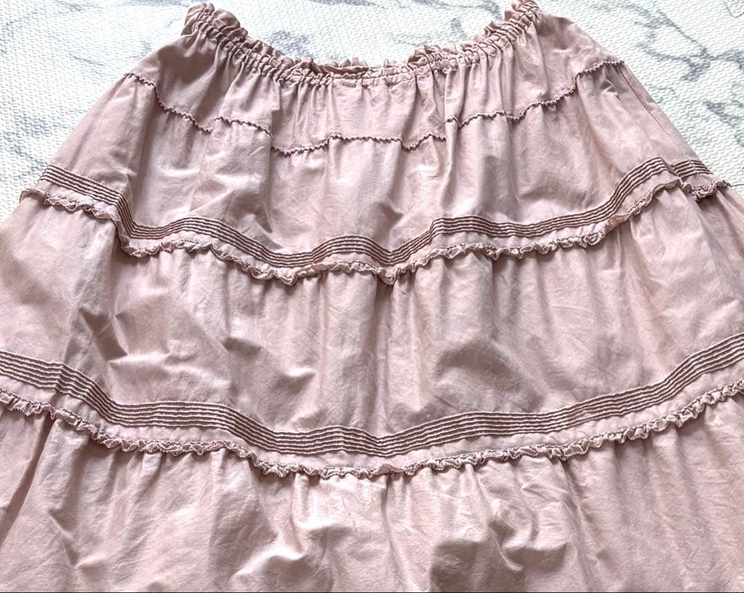 ⭐︎未使用ワンダフルワールドピンク ティアードスカート