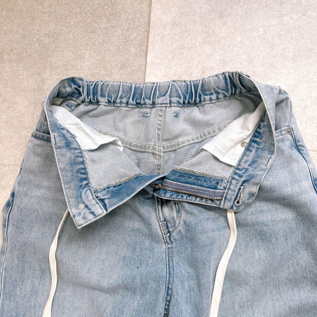 美品✨ SHIPS シップス〈洗濯機可能〉 ドロスト イージーデニムパンツ 現行