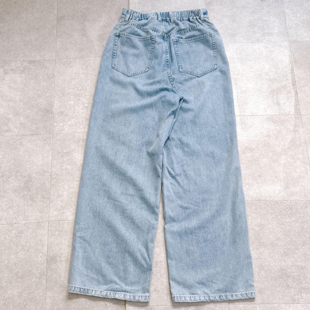 美品✨ SHIPS シップス〈洗濯機可能〉 ドロスト イージーデニムパンツ 現行