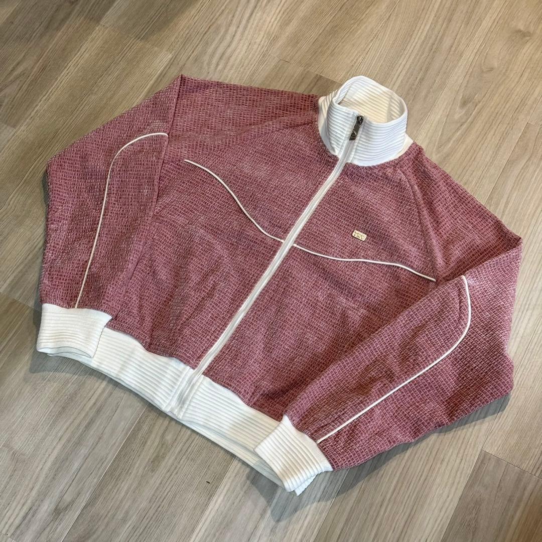 ジャケット・アウター trend vision Velour Track Jacket Pink