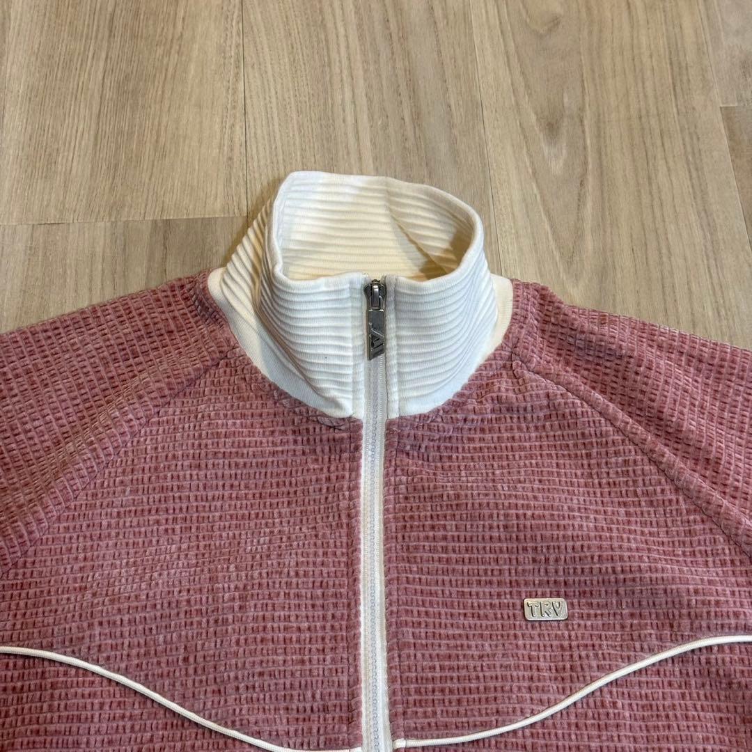 ジャケット・アウター trend vision Velour Track Jacket Pink