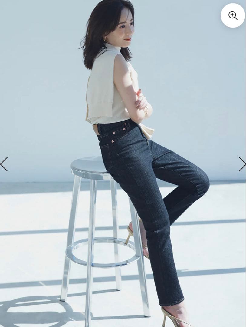 パンツ anuans anuans Slim straight denim