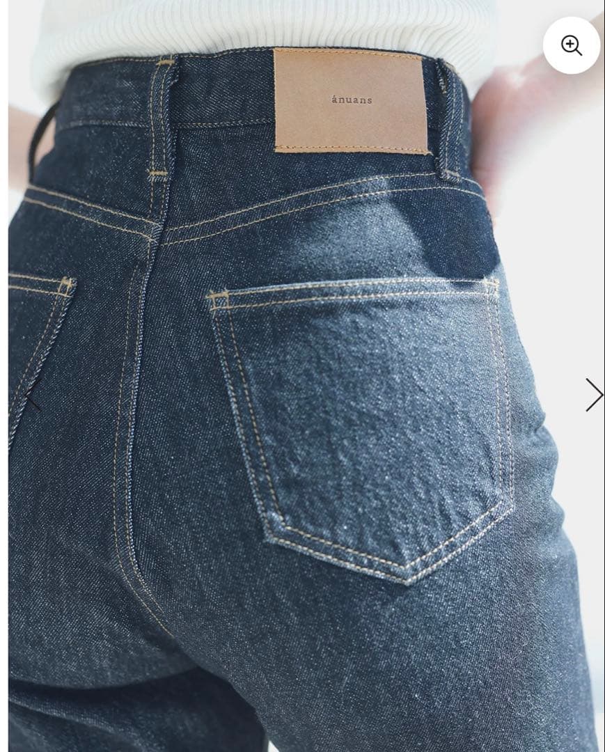 パンツ anuans anuans Slim straight denim