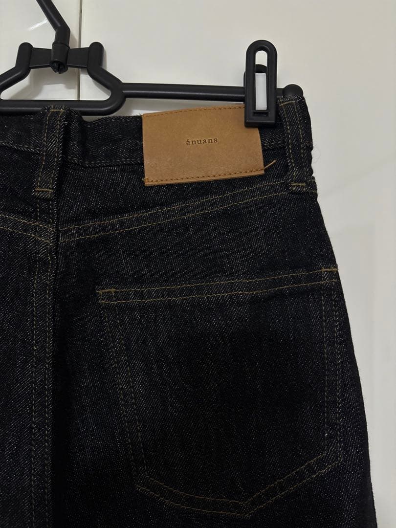 パンツ anuans anuans Slim straight denim