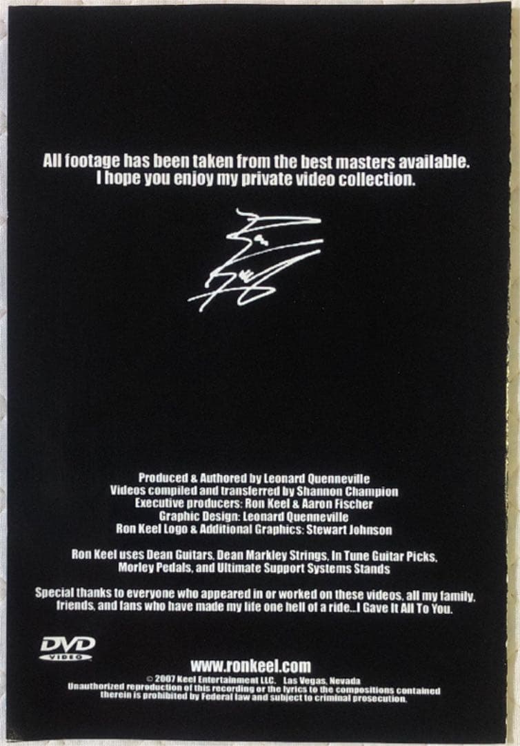 ミュージック Ron Keel / The Ultimate Video Collection