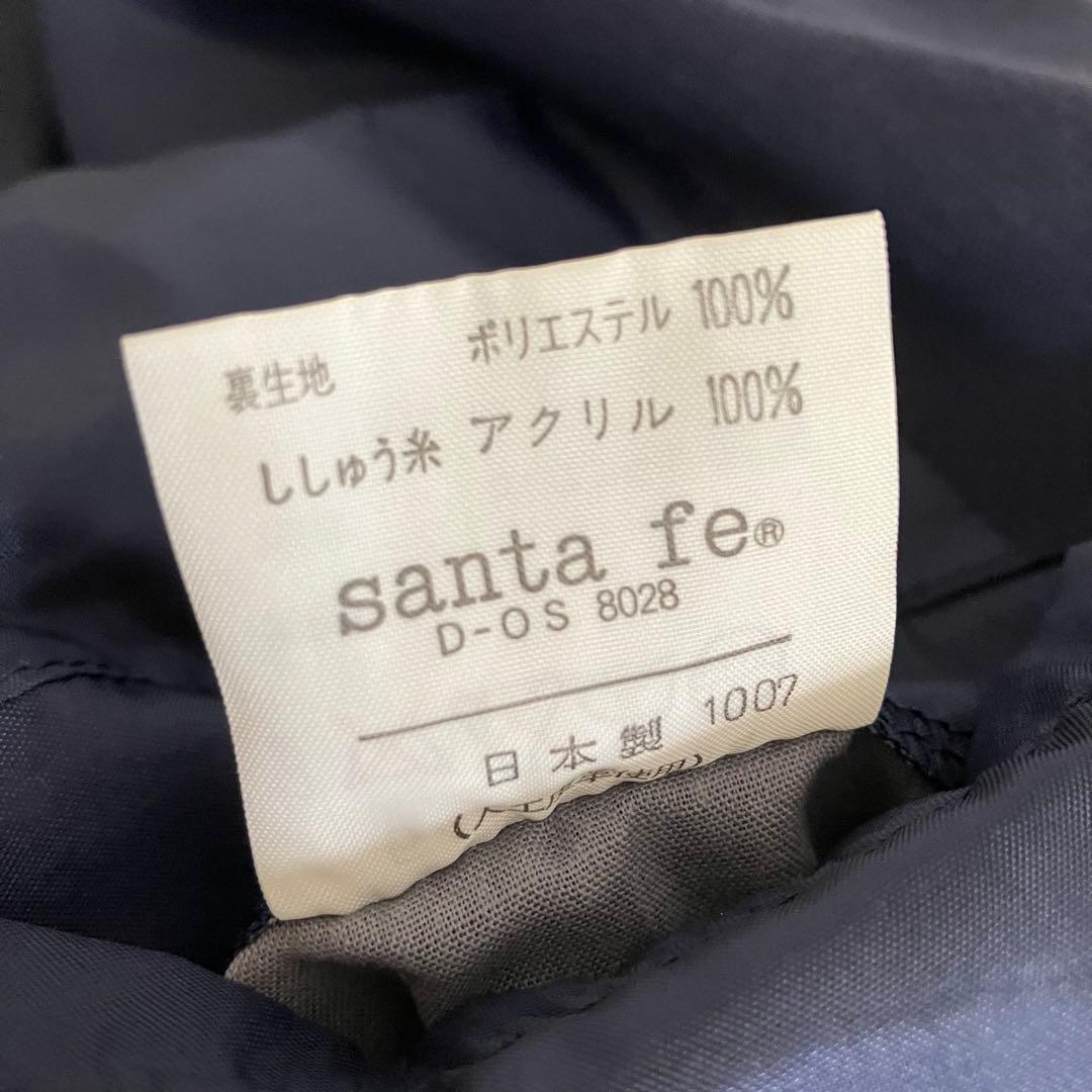 santa fe サンタフェ 刺繍 ロゴ ジップ ブルゾン ジャケット