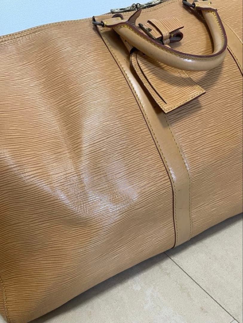 LOUIS VUITTON ルイヴィトン エピ　キーポル50 ボストン ベージュ